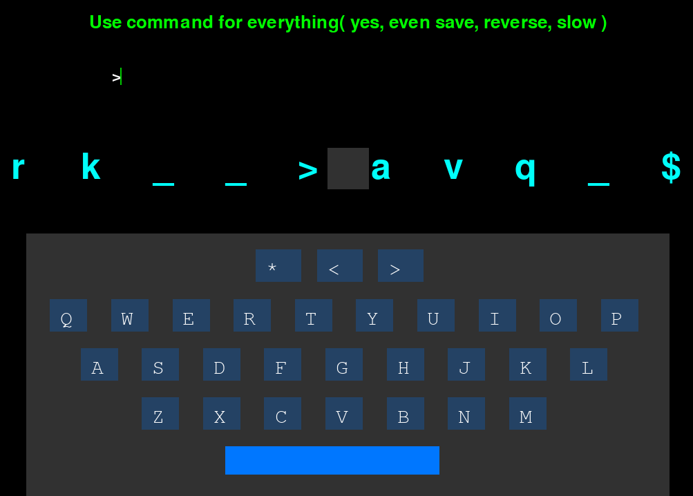 Space_B__ars keyboard-catching gameplay